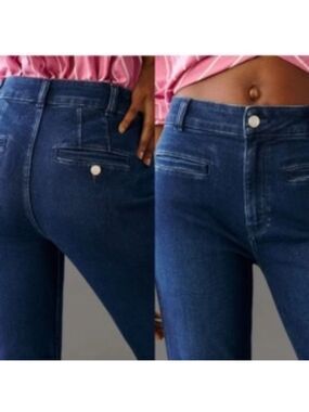 Maeve by Anthropologie The Essential Slim Hi-Rise Straight Jeans